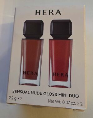 HERA Sensual Nude Gloss Mini Duo Set. NIB - 380 Cherish/462 Speechless